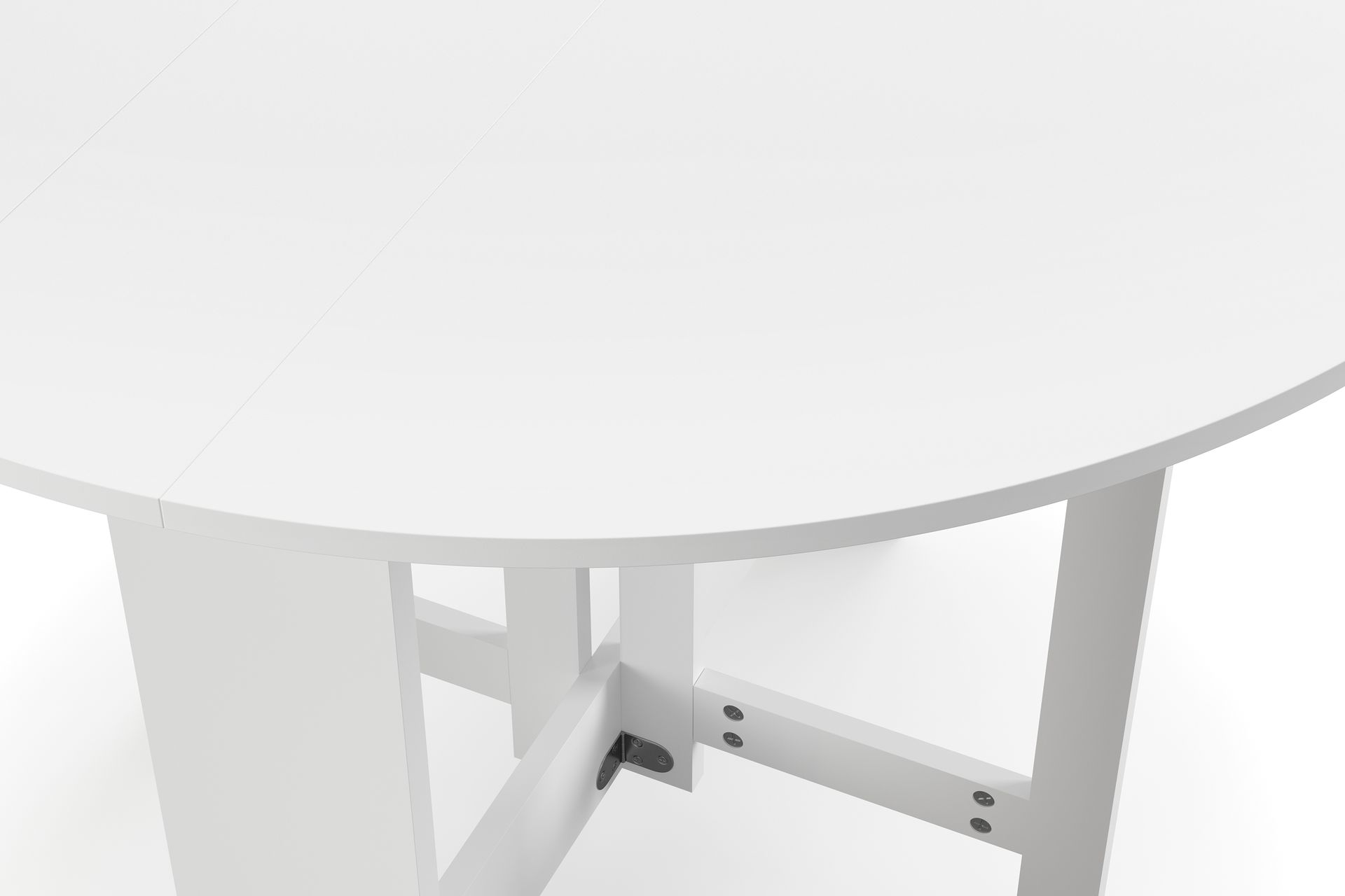 Jeba Spisebord 100 cm - Hvit - Møbler - Bord - Spisebord & kjøkkenbord