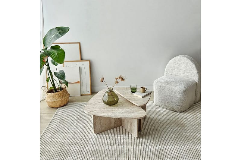 Jewa Sofabord 90 cm - Beige - Møbler - Bord - Sofabord