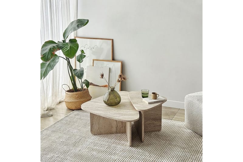 Jewa Sofabord 90 cm - Beige - Møbler - Bord - Sofabord