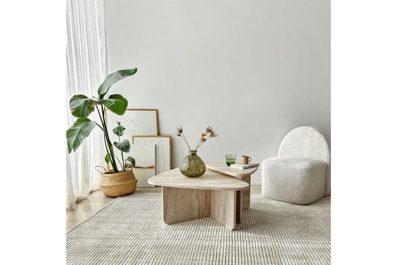 Jewa Sofabord 90 cm - Beige - Møbler - Bord - Sofabord