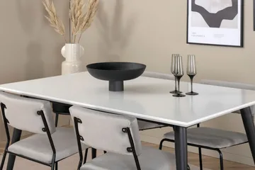 Jimmy Spisegruppe 150 cm Rektangulær med 4 Kenth Stoler - Sort - Møbler - Bord - Spisegrupper