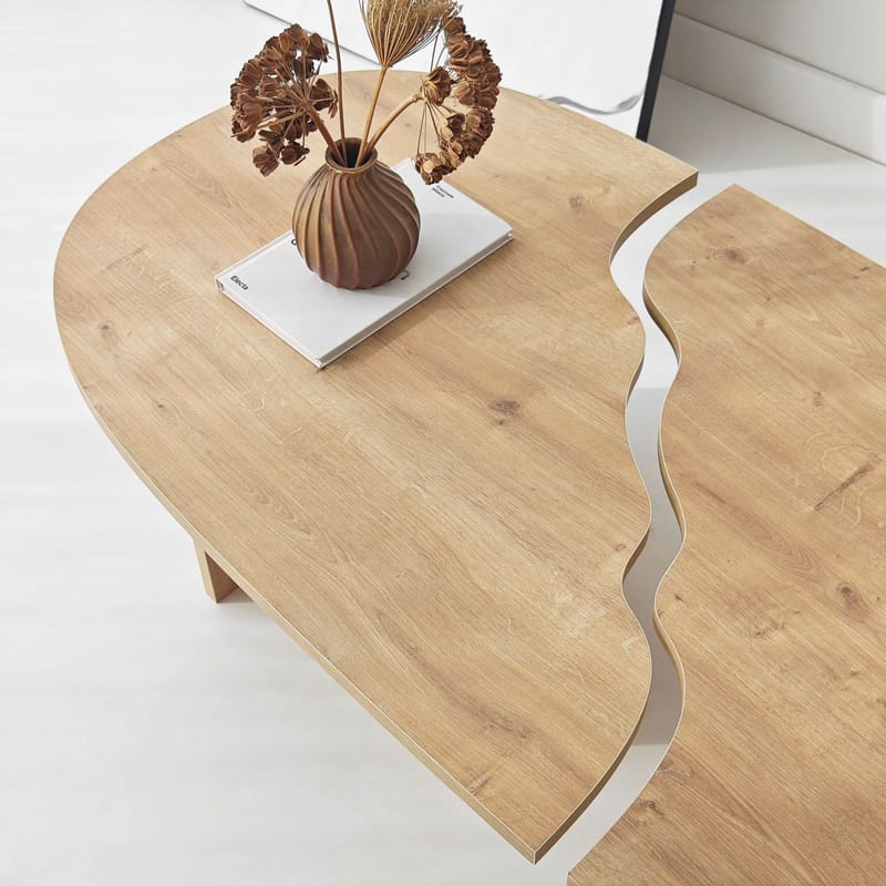 Jorvis sofabord 120 cm ovalt - Safir Eik - Møbler - Bord - Sofabord