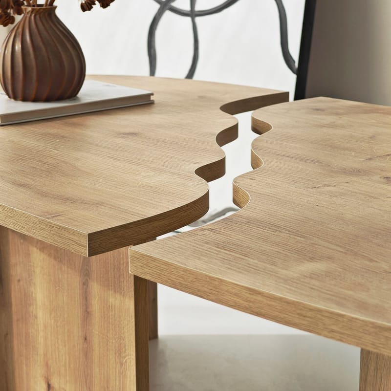 Jorvis sofabord 120 cm ovalt - Safir Eik - Møbler - Bord - Sofabord