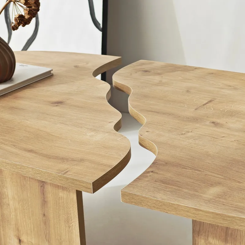 Jorvis sofabord 120 cm ovalt - Safir Eik - Møbler - Bord - Sofabord