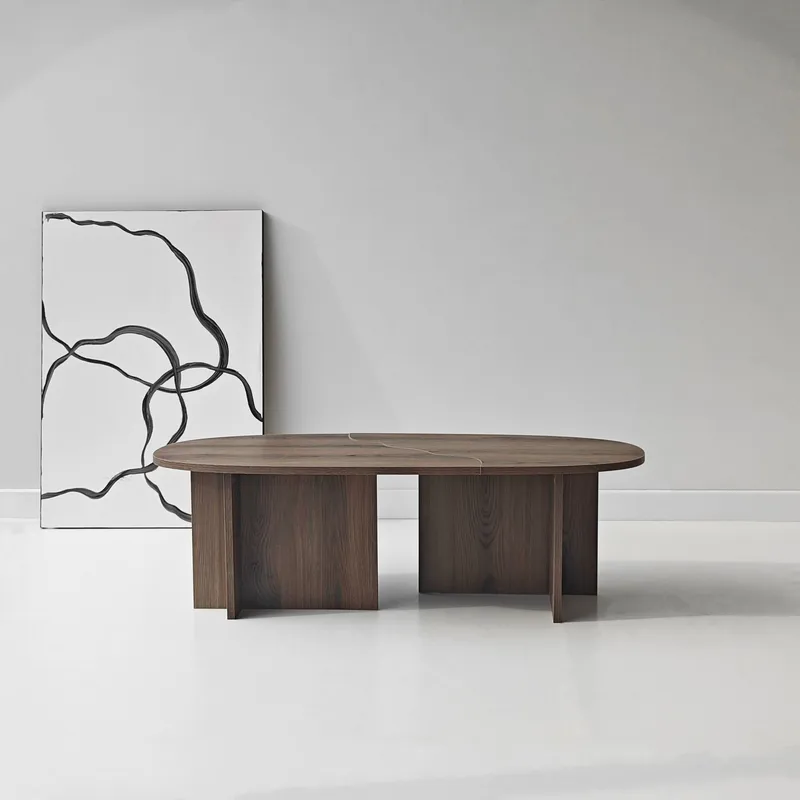 Jorvis sofabord 120 cm ovalt - Valnøtt - Møbler - Bord - Sofabord