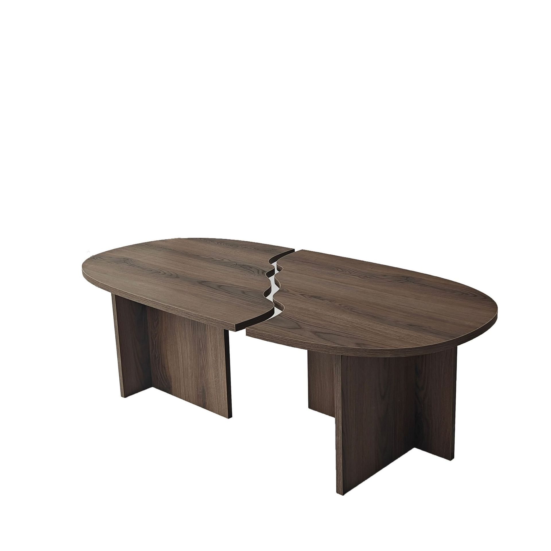 Jorvis sofabord 120 cm ovalt - Valnøtt