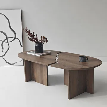 Jorvis sofabord 120 cm ovalt - Valnøtt - Møbler - Bord - Sofabord