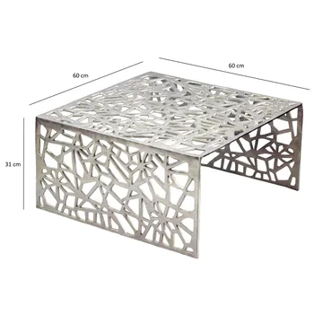 Junino sofabord 60 cm - Sølvfarget - Møbler - Bord - Sofabord