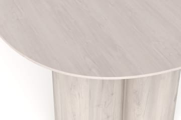 Juno Spisebord Oval 220×100 cm Finér - Hvitvasket - Møbler - Bord - Spisebord & kjøkkenbord