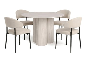 Beige/svart - Eik