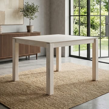 Jununa spisebord 80 cm - Lett hvitkalket - Møbler - Bord - Spisebord & kjøkkenbord