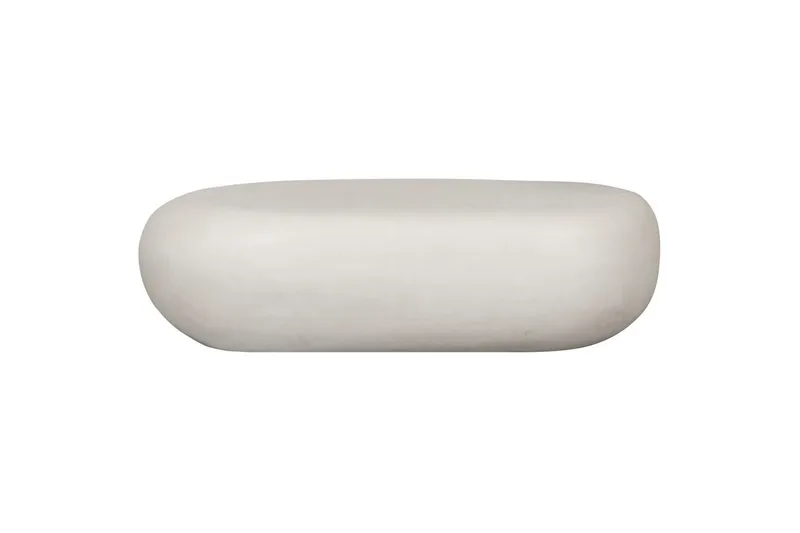 Kaffebord Pebble - Hvit, 28x100x43 cm - Møbler - Bord - Sofabord