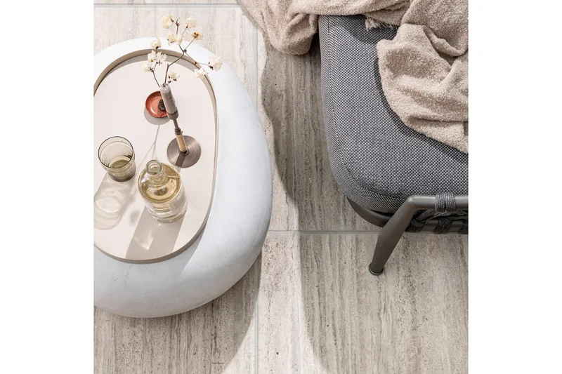 Kaffebord Pebble - Hvit, 31x65x49 cm - Møbler - Bord - Sofabord