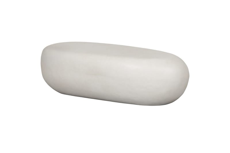 Kaffebord Pebble - Hvit, 28x100x43 cm - Møbler - Bord - Sofabord