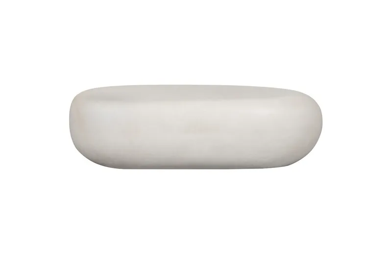 Kaffebord Pebble - Hvit, 28x100x43 cm - Møbler - Bord - Sofabord