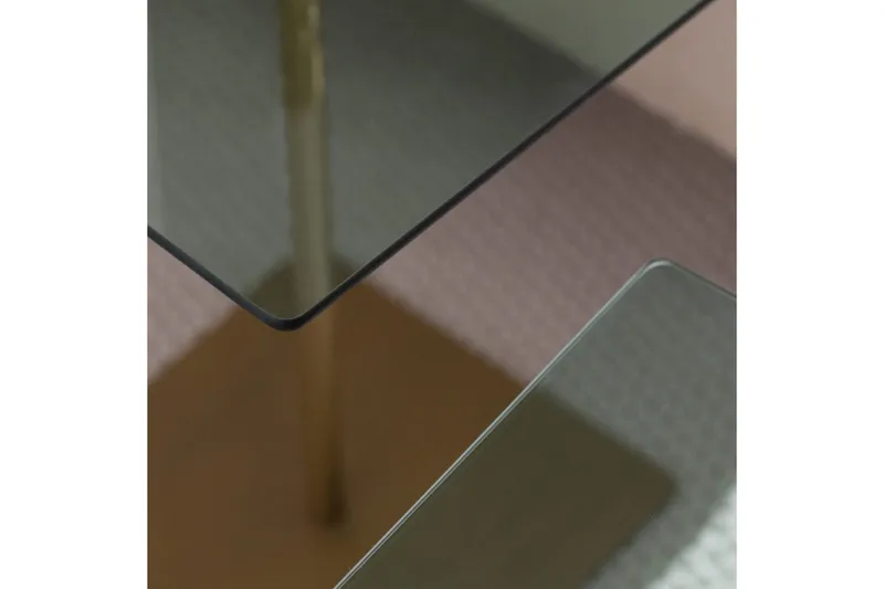 Kaffebordsett Challur Gull / Grønn - Gull / Grønn - Møbler - Bord - Sofabord