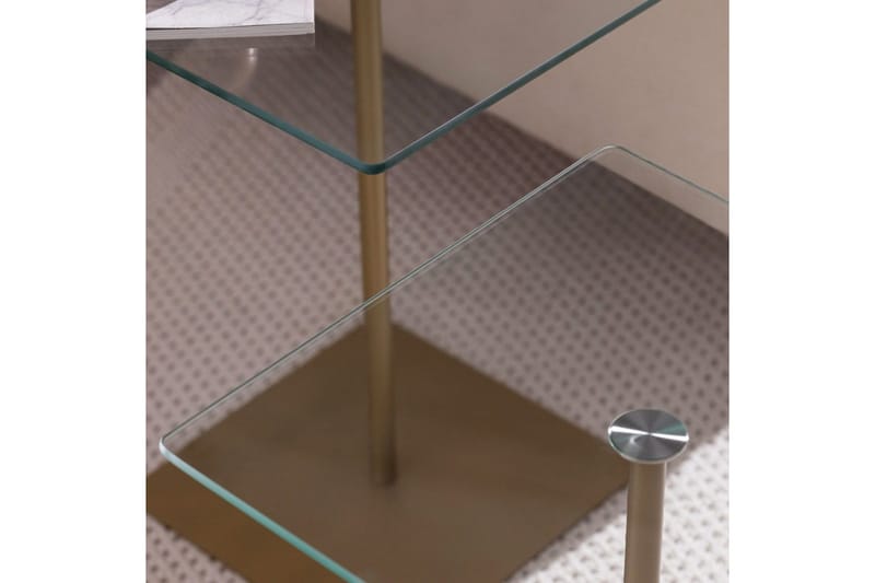 Kaffebordsett Challur Gull / Transparent - Gull / Transparent - Møbler - Bord - Sofabord