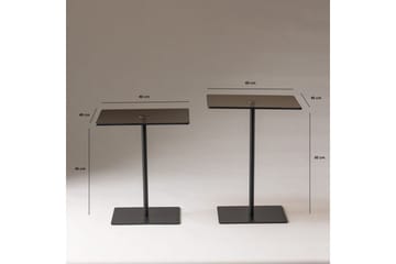 Kaffebordsett Challur Svart / Bronzie - Svart / Bronzie - Møbler - Bord - Sofabord