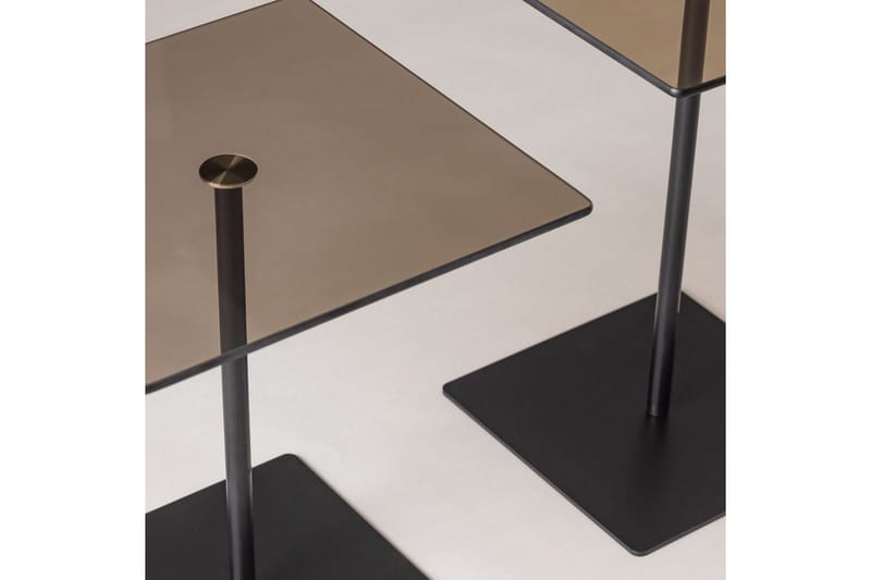 Kaffebordsett Challur Svart / Bronzie - Svart / Bronzie - Møbler - Bord - Sofabord