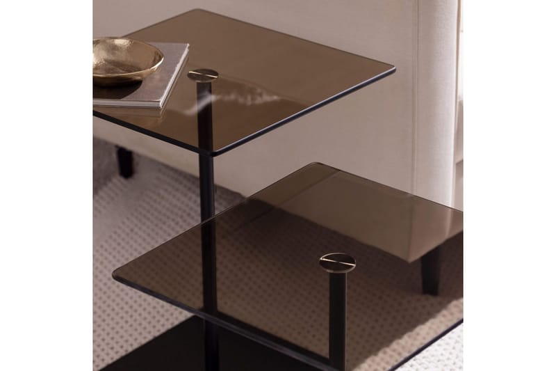 Kaffebordsett Challur Svart / Bronzie - Svart / Bronzie - Møbler - Bord - Sofabord