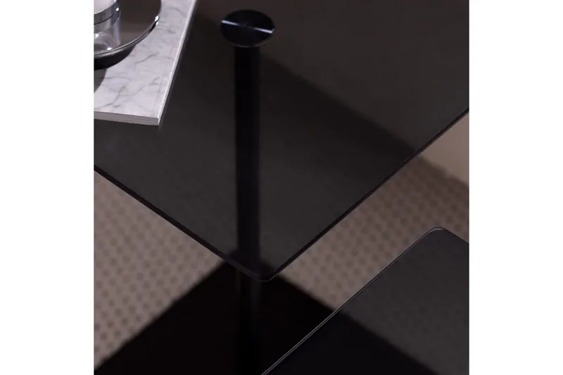 Kaffebordsett Challur Svart / Fume - Svart - Møbler - Bord - Sofabord