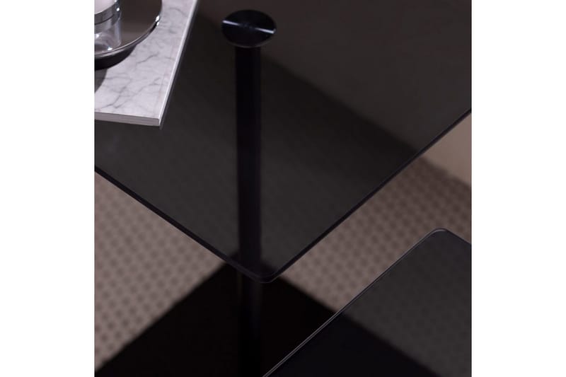 Kaffebordsett Challur Svart / Fume - Svart - Møbler - Bord - Sofabord