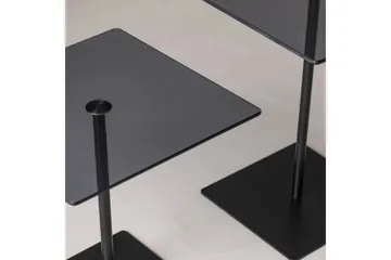 Kaffebordsett Challur Svart / Fume - Svart - Møbler - Bord - Sofabord