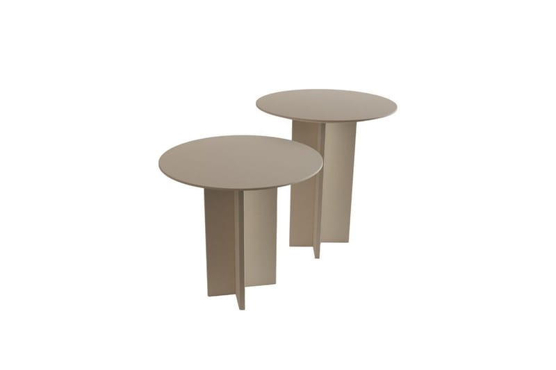 Kaffebordsett Glenure Krem - Krem - Møbler - Bord - Sofabord