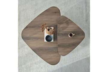 Kaffebordsett Jewa Sett Valnøtt - Valnøtt - Møbler - Bord - Sofabord