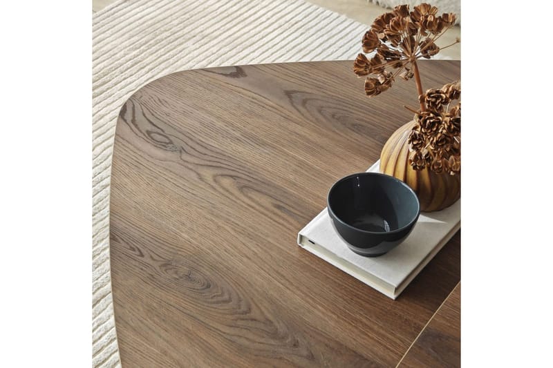 Kaffebordsett Jewa Sett Valnøtt - Valnøtt - Møbler - Bord - Sofabord