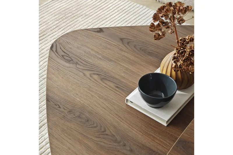 Kaffebordsett Jewa Sett Valnøtt - Valnøtt - Møbler - Bord - Sofabord