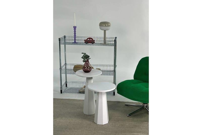 Kaffebordsett Miu Dobbel Hvit - Hvit - Møbler - Bord - Sofabord