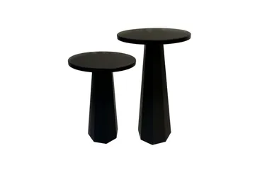 Kaffebordsett Miu Dobbel Svart