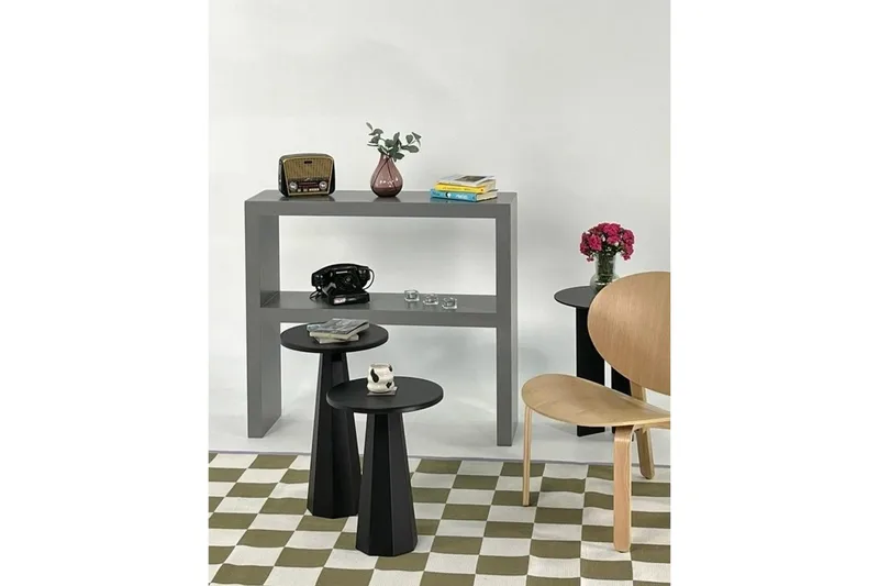 Kaffebordsett Miu Dobbel Svart - Svart - Møbler - Bord - Sofabord