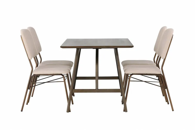 Kaseidon Spisebord 120x80 cm med 4 Seda Spisestoler - Møbler - Bord - Spisegrupper