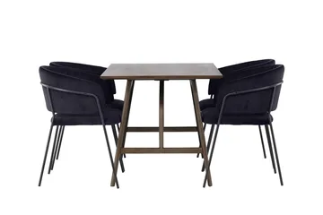 Kaseidon spisebord 120x80 cm med 4 Selma spisestoler - Møbler - Bord - Spisegrupper