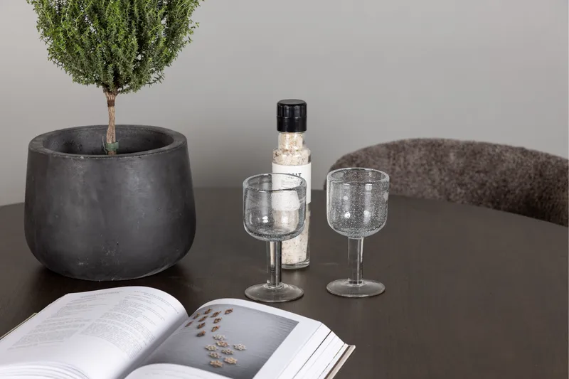 Kaseidon Spisegruppe 100 cm Rund med 4 Modesto Stoler - Sort - Møbler - Bord - Spisegrupper