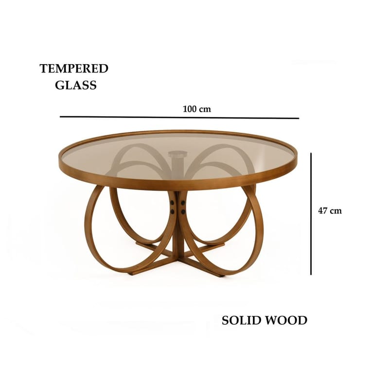 Kashiwa Sofabord 100 cm - Mørkebrun - Møbler - Bord - Sofabord