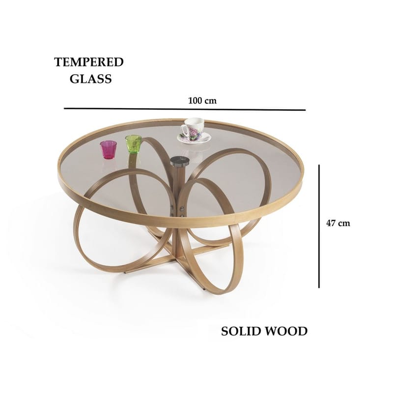 Kashiwa Sofabord 100 cm - Natur - Møbler - Bord - Sofabord