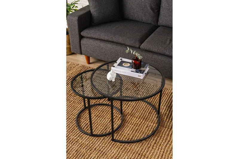 Kashiwa Stuebord 60 cm - Sort - Møbler - Bord - Sofabord