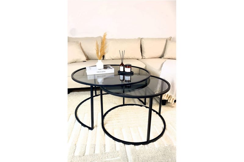 Kashiwa Stuebord 80 cm - Sort - Møbler - Bord - Sofabord