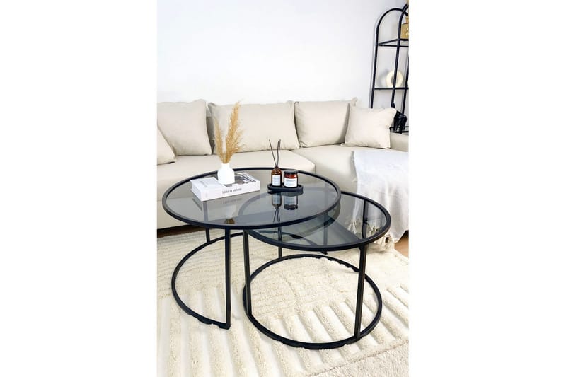 Kashiwa Stuebord 80 cm - Sort - Møbler - Bord - Sofabord