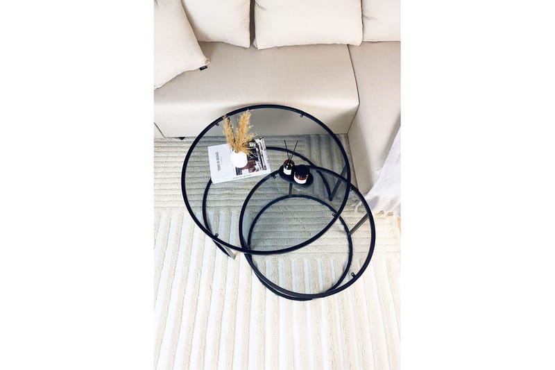 Kashiwa Stuebord 80 cm - Sort - Møbler - Bord - Sofabord