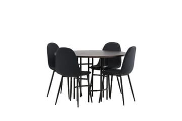 Kavenhamn Spisegruppe 115 cm Rund med 4 Bennie Stoler