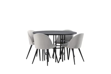 Kavenhamn Spisegruppe 115 cm Rund med 4 Sedavi Stoler