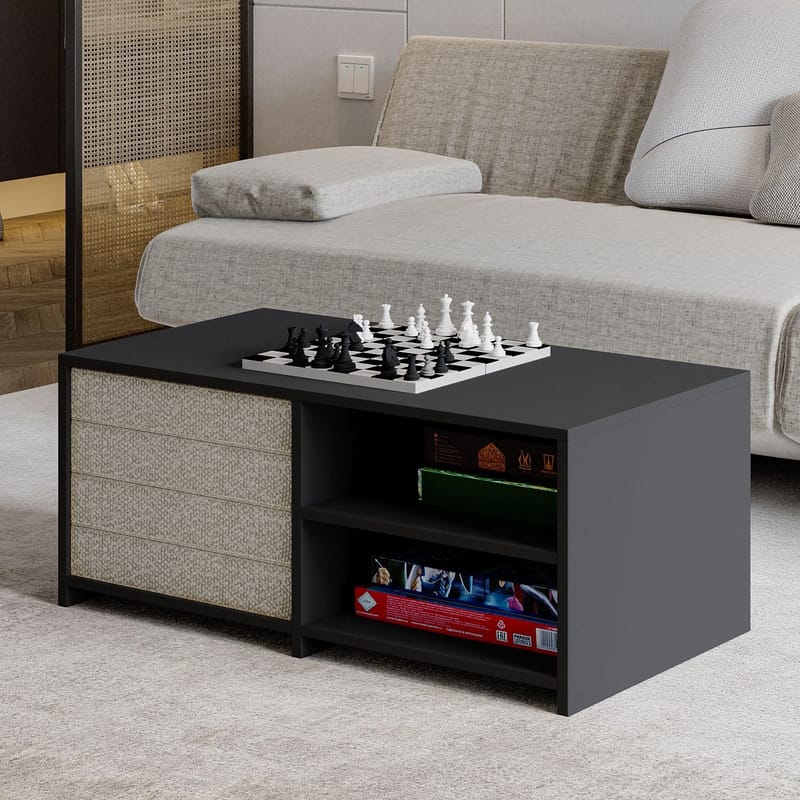 Kavon Sofabordsett 90x44,1x45 cm - Antrasitt - Møbler - Bord - Sofabord