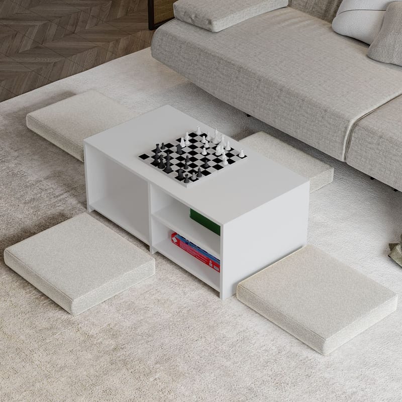 Kavon Sofabordsett 90x44,1x45 cm - Hvit - Møbler - Bord - Sofabord