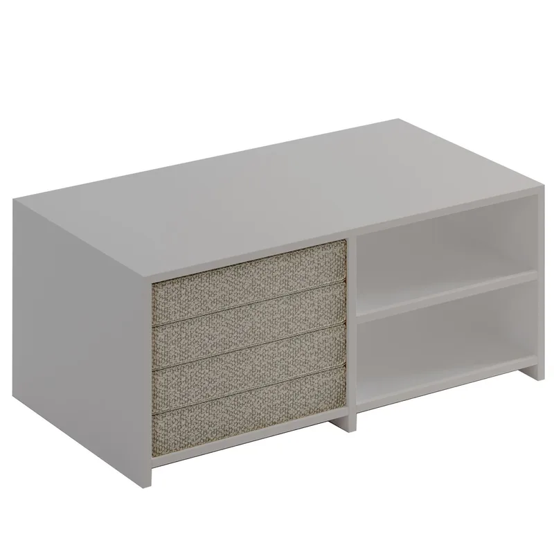 Kavon Sofabordsett 90x44,1x45 cm, Hvit