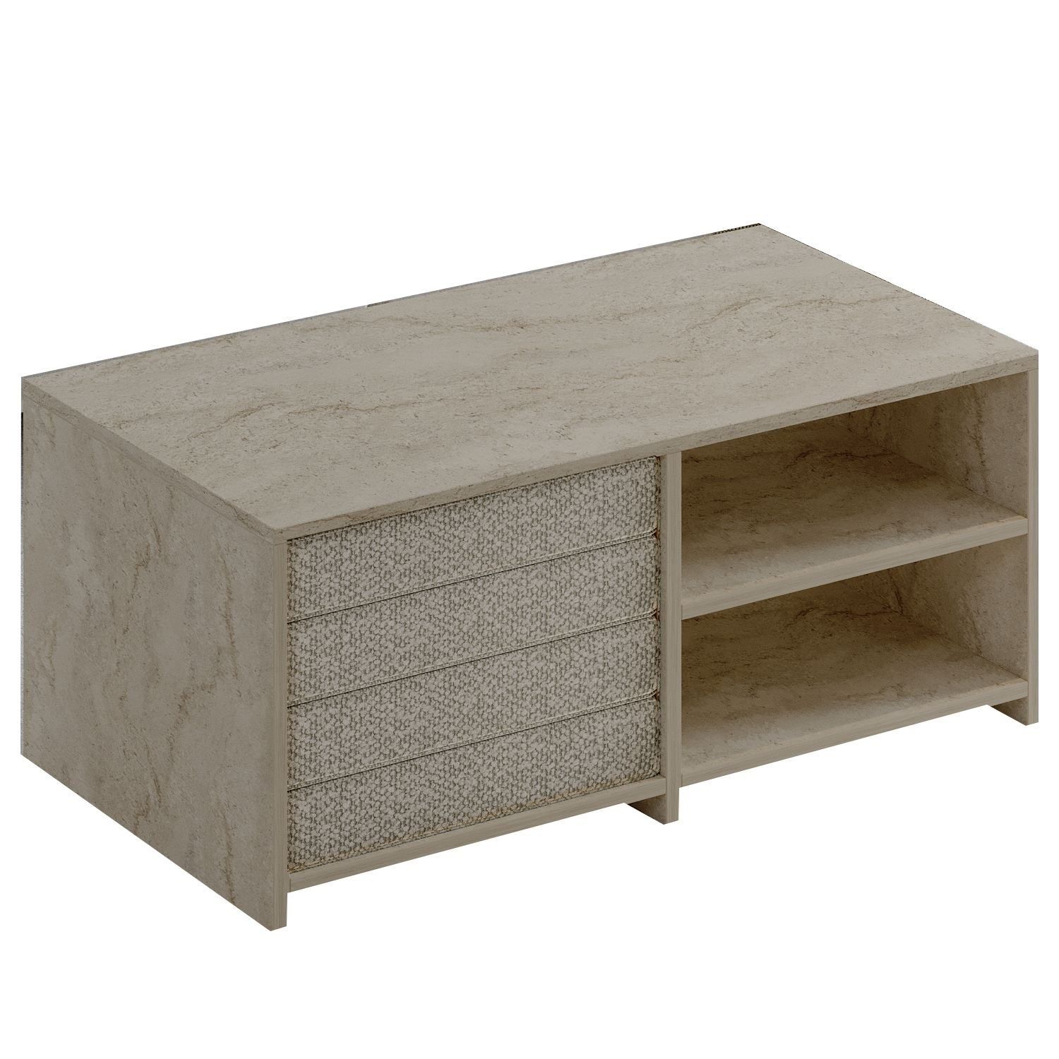 Kavon Sofabordsett 90x44,1x45 cm - Travertin