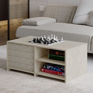 Kavon Sofabordsett 90x44,1x45 cm - Travertin - Møbler - Bord - Sofabord